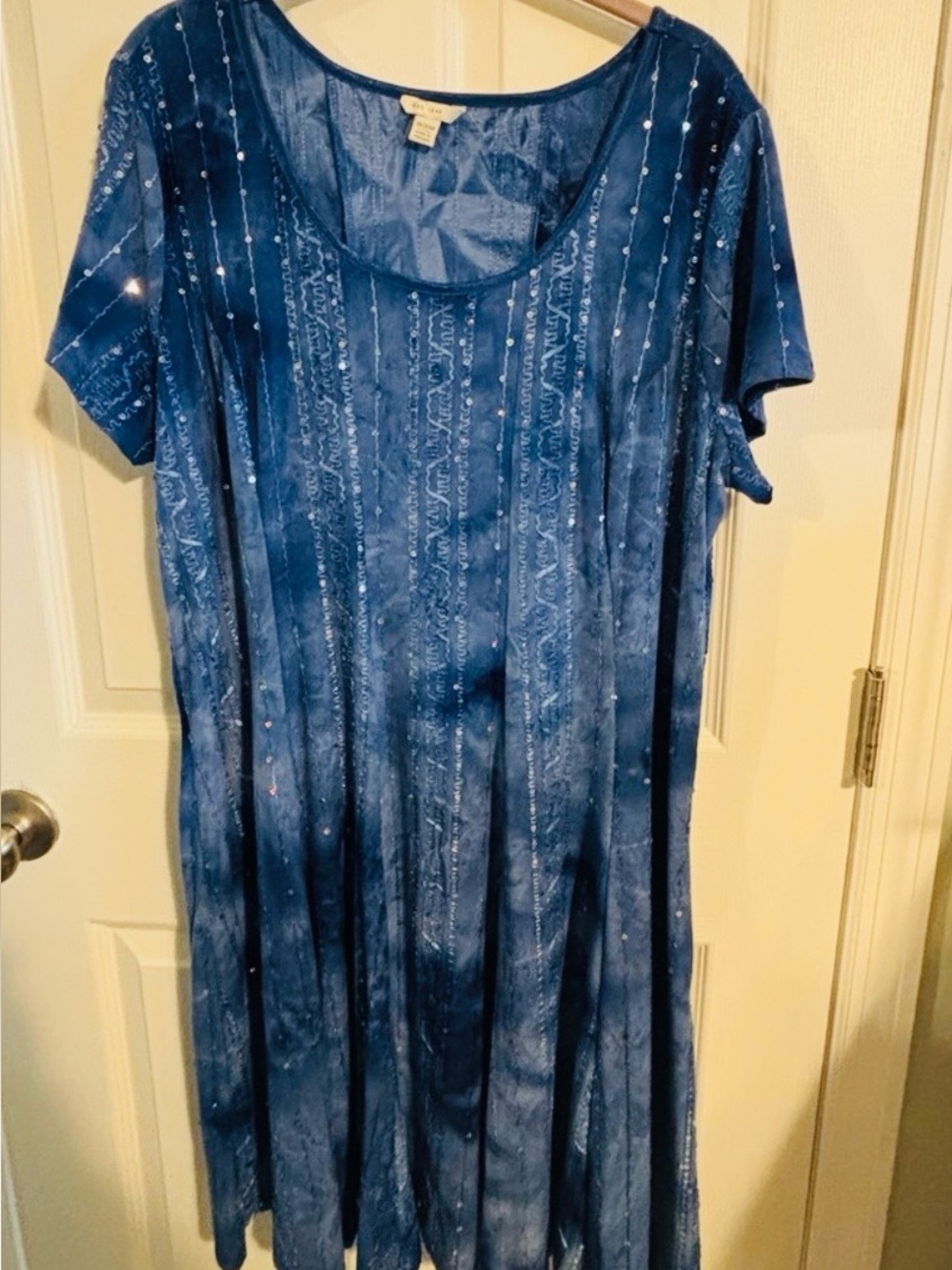 😍 Blue Short Sleeve Dress Size 18/20W